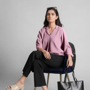 Women Textured Shirt Style Top